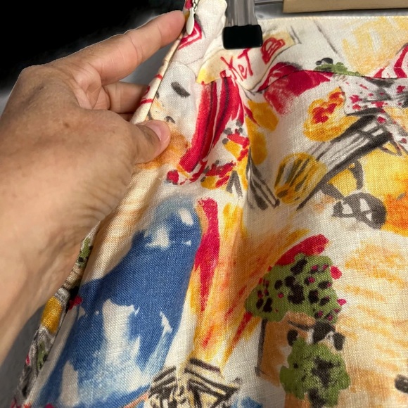 Liz Claiborne colorful A-line skirt size 8 - Picture 4 of 6